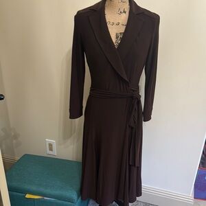 Lauren Ralph Lauren Chocolate Long Sleeve Dress